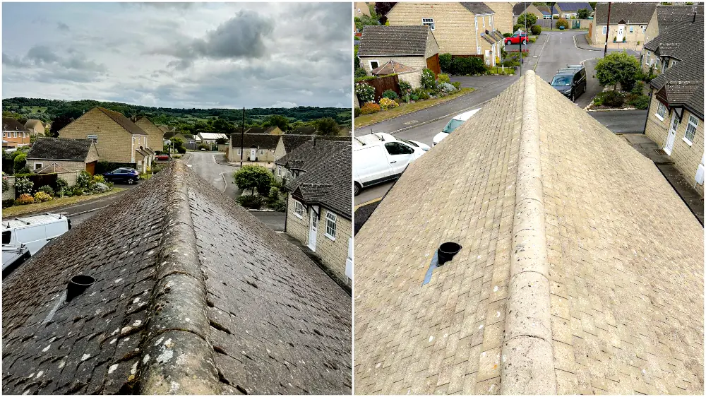 Customer roof clean result 2